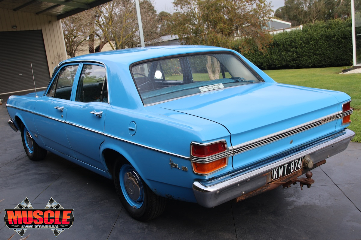 1971 Ford Falcon 500 rear three-quarter view
