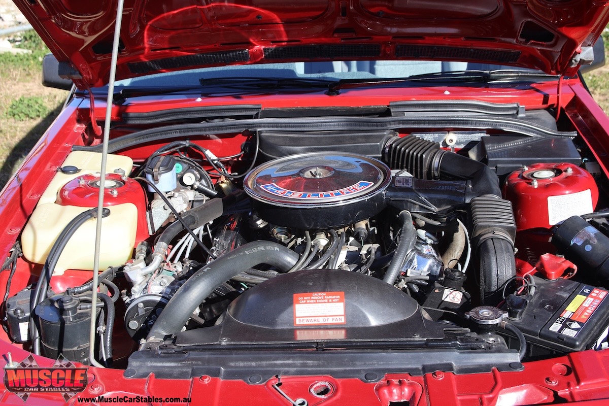 1986 HDT VL SS Group A Pluss Pack engine bay 5.0L