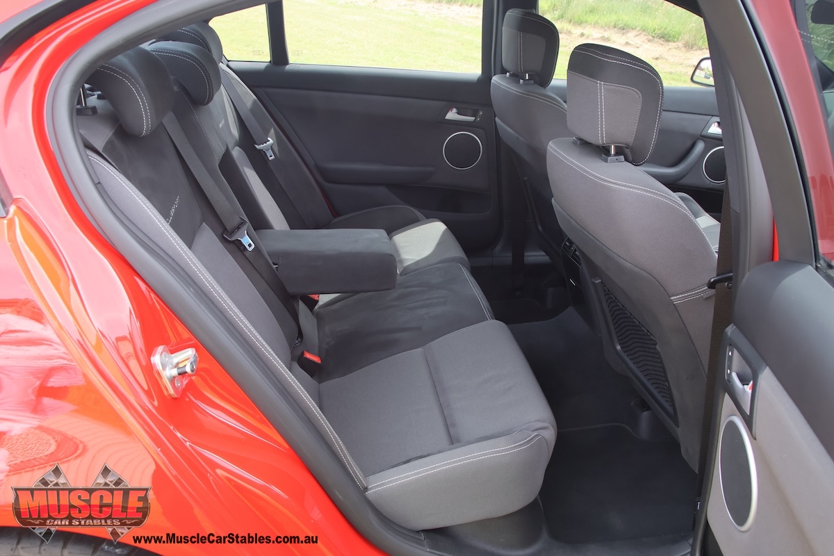 2008 VE Clubsport R8 rear seat